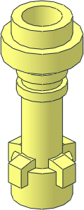 Minifig Lightsaber Hilt with Slight Sloping Fingers without Bottom Ring Minifig Lightsaber Hilt with Slight Sloping Fingers without Bottom Ring