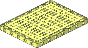Technic Beam 15 x 11 with Perforated Centre Plate 13 x 9 Technic Beam 15 x 11 with Perforated Centre Plate 13 x 9