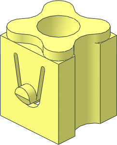 ~Scala Support Connector with Hole and Scala Stud