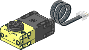 Electric Powered Up Large Angular Motor with Dark Bluish Grey Back with Coiled Cable Electric Powered Up Large Angular Motor with Dark Bluish Grey Back with Coiled Cable