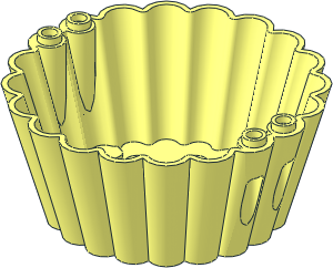 Container  8 x  8 x  3 Cupcake