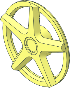 Wheel Rim 11 x 24 Front with  5 Spokes