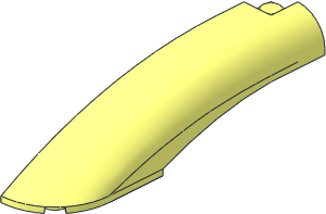 Slope 10 x  2 x  2 Curved with Rounded Corner - Left