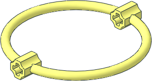 Ring 7 x 7 with 2 Axle Holes Ring 7 x 7 with 2 Axle Holes