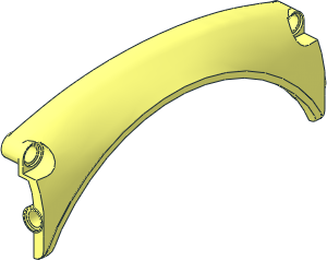 Technic Panel 13 x 2 x 5 Mudguard Arched with Rounded Top and Pointed Bottom Technic Panel 13 x 2 x 5 Mudguard Arched with Rounded Top and Pointed Bottom