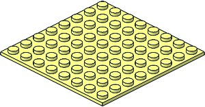 Baseplate  8 x  8 with Adhesive Tape