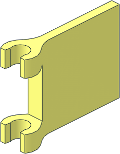 Flag  2 x  2 Square with Flared Edge