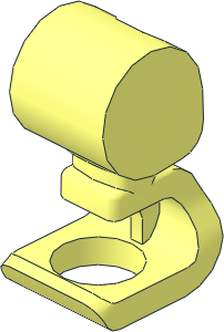 Minifig Leg Left Spring Prosthetic