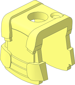 Minifig Body Armour Vest with Back Stud