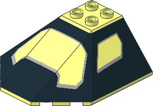 Windscreen  6 x  6 x  2 SW Black Windows Pattern