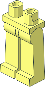 Minifig Hips and Legs Long with Closed Hole
