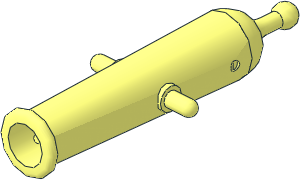 Minifig Cannon Shooting (Complete)