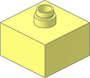 Duplo Brick 2 x 2 with Top Snapping Pin Duplo Brick 2 x 2 with Top Snapping Pin