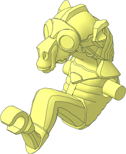 Minifig Body Dug without Arms