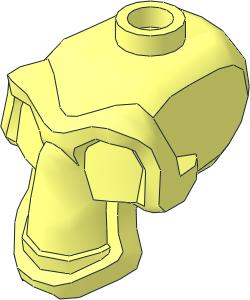 Minifig Head Skeleton with Stud