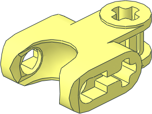 Constraction Connector  3 x  2 with Single Round Ball Socket with Straight Opened Sides