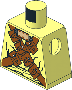 Minifig Torso with SW Bandoliers and Respirator Pattern