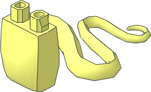 Minifig Hips Snake Tail