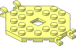 Plate  6 x  6 Open Center without 4 Corners with 4 Clips