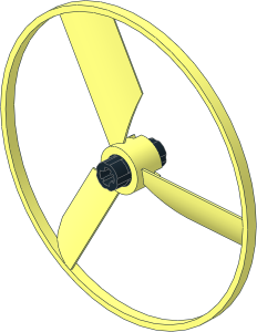 | Circuit Cubes Propeller  3 Blade 10.1 Diameter with Black Axle Joiner