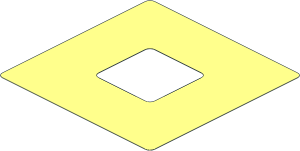 ~Sheet Plastic  6.5 x  6.5 Dualsided Adhesive Tape