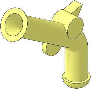 Minifig Gun Flintlock Pistol