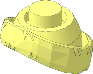 ~Minifig Headdress Beanie with Pom Pom without Patternable Surface