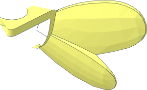 ~Minifig Wings Fairy without Patternable Surfaces - Half