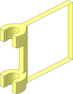 ~Flag  2 x  2 Square (Thick C-Clip) without Main Faces