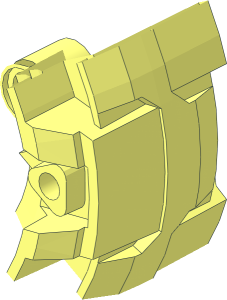 ~Wheel 30 x 64 with  7 Pin Holes and  6 Small Holes -  1/6 Outside Surface