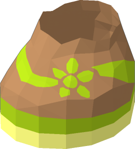 ~Figure Friends Foot Medium Nougat with Lime Flower Sandal Pattern