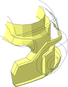 ~Minifig Helmet with Cheek Protectors and Communicator - Half