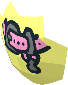 ~Animal Poodle with Bright Pink Collar Pattern - Chest