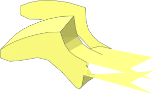 ~Minifig Armour Shoulder Pads with Six Spikes - Spikes Quarter