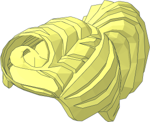 ~Minifig Hair with Ponytail and Fringe without Highlight Area