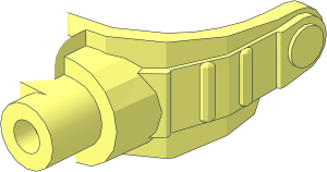 ~Minifig Helmet Visor with Night Vision, Half