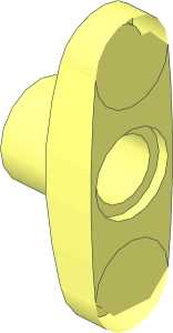 ~Technic Connector  3 x  1 x  2 with Peghole and Two Pins Common Geometry