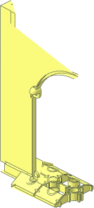 ~Panel  4 x 16 x 10 with Gate - One Half without Patternable Areas