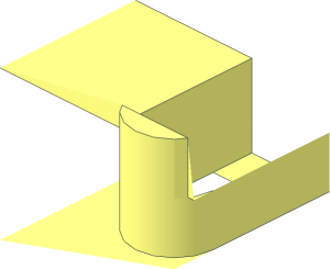 ~Panel  1 x  6 x  6 with  4 x  2 Window Cutout - Corner 1/8th