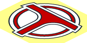 ~Sticker with Airport Shuttle Logo Common Pattern