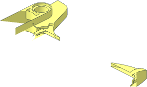 ~Ripcord Flexible with Handle Thick for Ninjago Airjitzu Flyers (70 Teeth) - Half Handle