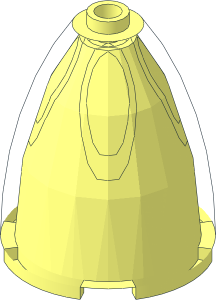 ~Cylinder  3 x  3 x  3 Dome Elongated without Patternable Surfaces