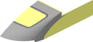 ~Windscreen  9 x  6 x  1.667 - Rear Window Half