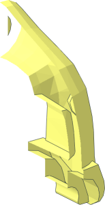 ~Figure Arm Bent with Large Hand with Clip and Friction Pin Half