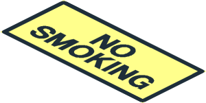 ~Pattern Black "NO SMOKING" and Border