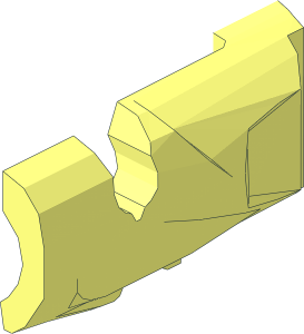 ~Minifig Gun Shooting Blaster with Socket Joint-8 with Friction - Shooter Half