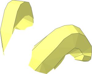 ~Minifig Hair Faun Horns