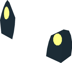 ~Minifig Head Mouse Eyes Pupil with Highlight Pattern