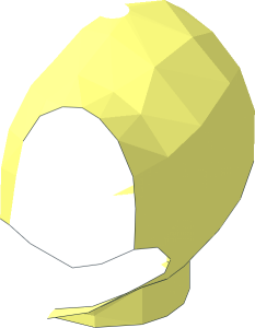 ~Minifig Head Duck Structure Half