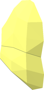 ~Minifig Hair Decoration Bow Large with Pin Face Quarter